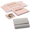 Becko US Becko Portagioie arrotolabile da viaggio per collane, anelli, bracciali, in pelle morbida e scamosciata, grande capacità senza pieghe, leggero, portatile e pratico, colore: Grigio, cod. WGSSB