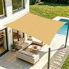 LOVE STORY Vela Ombreggiante Impermeabile 2.5x3m Rettangolare, Tenda a Vela Oxford, Protección Rayos UV per Esterno, Giardino, Terrazza, Sabbia