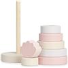 Jollein Di legno Impilabile Torre Conchiglia, Rosa