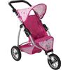 Bayer Chic 2000 - Passeggino per bambole Leon, passeggino da jogging, per bambini dai 4 agli 8 anni, unicorno, rosa