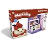 Plasticine Make A Scene Deluxe Sweet Shop - Set di argilla da modellare creativa per bambini - Include colori Plasticine riutilizzabili, strumenti e sfondo - Attività di gioco creativo senza disordine
