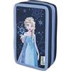 Scooli - Tripledecker Frozen - Astuccio per Studenti Imbottito con Penne e Accessori di Alta qualità - Ideale per Scuola, Tempo Libero e in Viaggio - da 6 Anni