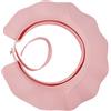 Ehuihuan Cappello Doccia Bambini Proteggi Occhi e Orecchie Silicone Regolabile Cuffia Doccia Visiera Shampoo Bambini (Rosa)
