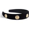 SXQLYH Capelli Fasce Larghe in in velluto vintage,larghezza 3 CM,Splendida Fascia per capelli da donna, imbottita,Cerchietto per capelli,comoda,per donne e ragazze,regalo di compleann (nero)