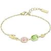 Lacoste Braccialetto a Catena da Donna Collezione DEVA in Acciaio Inossidabile con Placcatura Ionica Oro Giallo decorato con Cristalli - 2040606
