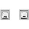 Calvin Klein Orecchini a Perno da Uomo Collezione CK ESSENTIAL LINKS in Acciaio Inossidabile con Cristalli - 35100075