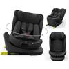 kk Kinderkraft Kinderkraft I-GROW 2 PRO Seggiolino auto 0-36 kg, I-SIZE 40-150 cm, Seggiolino 360 girevole, con Isofix Base, Reclinabile Posizione sdraiata, Poggiatesta regolabile, Gruppo 0 1 2 3, Nero