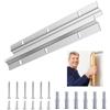 EKOCEV 30CM Staffa di Montaggio Nascosta Incastro per Cornice, Cornice Gancio Staffa, Z Bar Kit Hardware per Appendere Quadri Pesanti per Appendere Quadri a Parete, Specchi e Opere d'arte Incorniciate