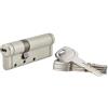 THIRARD - Cilindro di Serratura Doppia Entrata Federal S - Ottone - Per Porta d'Ingresso - 8 Pistoni - Antistrappo, Antitrapano, Antimanipolazione, Antirottura, Anti-Snap - 30 x 60 mm - Grigio