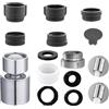 Dryxog Aeratore Include 6 Aeratore Rubinetto 2 Modalità di Acqua, Rompigetto Rubinetto Cucina Accessorio Facile Installazione, Filtri Rubinetti Lavandino Adatto per Bagni (Adattatore 18mm a 22mm）