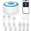 XNH 13 Pezzi Sistema di Allarme, Antifurto, Allarme Casa senza Fili con Avvisi APP, Sensori Porta e Finestra, Rilevatore di Movimento, Telecomandi, Compatibile con Alexa e Google Assistant
