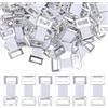 KQDRAVINE 100 Pezzi di Clip per Bende Elastiche, Gancio Fibbia Elastica, Clip per Bende in Metallo, Bendaggi Compressivi, Fibbia in Alluminio, Bianco