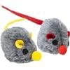 JACK AND VANILLA, Giocattoli per Gatti a Forma di Topo Colorati, 2 Pezzi, 7 cm, Non tossici, con Campanelle per Un Gioco stimolante e coinvolgente, Colori Assortiti, Modello Cat Toys