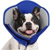 AOFITEE Cono morbido per cani di taglia grande, media e piccola, collare elisabettiano regolabile e traspirante per prevenire ferite da leccare