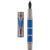 Asvine Hongdian - Penna stilografica D5X con pennino medio, pennino medio, stile retrò cinese con Totem cinese, scrittura liscia, con convertitore e scatola