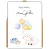 MOKY Biglietto di auguri di compleanno per compleanno Happy Birthday Piccolo Principe cartolina con busta