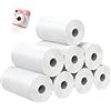 GZRXIOUS 8 rotoli di carta termica da 57 mm, senza nucleo, rotoli di carta termica da 57 mm, per stampante termica e mini stampanti, carta fotografica, stampa istantanea chiara per fai da te, appunti
