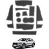 GAFAT Compatibile con Audi Q2 SQ2 Facelift 2016-2024 2025, tappetini in gomma antiscivolo 2024 Q2, tappetini antiscivolo per console centrale, tappetini per cuciture porte, accessori 2025 Q2 (bianco)