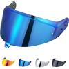 JQF Gear Visiera Casco Moto per Shark SKWAL i3/RIDILL 2/ D-SKWAL 3,Sostituzione della Visiera della Lente del Casco del Parabrezza del Motociclo per Il Casco Integrale (Blu cromato)