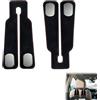 Dstarymnix Gancio Poggiatesta Auto, Car Seat Back Hook, Car Seat Double Hooks, Ganci Doppi Per Sedile Posteriore Dell'Auto Per Borse Giacche Ombrelli, 2 Pezzi Nero Accessori Auto Interni