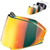MXJ Gear Visiera Casco Moto per FF900 Valiant II,Visiera per Casco,Sostituzione della Visiera della Lente del Casco del Parabrezza del Motociclo (Rosso)
