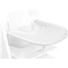 TOYMIS Vassoio Compatibile con Sedia Stokke Tripp Trapp, Vassoio per Tripp Trapp Accessori per Seggiolone per bambini 6-36 Mesi (Bianco)