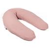 doomoo Comfy Big Tetra Pink - Cuscino per gravidanza e allattamento, ultra comfort per dormire durante la gravidanza, allevia la schiena, le gambe e la pancia, fodera 100% biologica e certificata