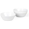 LaGlint Set di 4 Ciotola per Cereali in Vetro Opalino 473ml, Adatte per Lavastoviglie e Microonde, Bianco per Riso Insalata Minestra