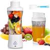 MeYuxg Mini Frullatore Portatile, 700 ml Frullatore Elettrico, USB Ricaricabile, Smoothie Maker con 6 Lame, Fresh Juice Frullatore, per Smoothie, Frullati di Frutta e Verdura(6000 mAh, Bianco)