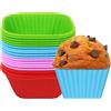Stampini In Silicone Per Friggitrice Ad Aria – 12 Pezzi (6 Neri+6 Grigi) + Guanto – Senza BPA – Per Muffin, Uova, Tortine - 2