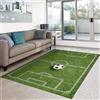 HOSIMA Tappeto da campo da calcio, morbido antiscivolo, a pelo corto, soffice tappetino per camera da letto, lavabile (campo da calcio A 150 x 100)