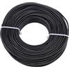 Uxney Filo metallico per gioielli, filo di alluminio 0,8mm - Per lavori manuali, creazione di gioielli, fai da te e artigianato in metallo (Nero, 30 metri)