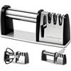 KINDLUME Affilacoltelli Professionale, Affilatore per Coltelli, Affila Forbici, Lima Coltelli, 4 in 1 Affilatore Multifunzione, per Coltelli da Cucina, Coltelli da Lavoro, Forbici