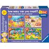 Ravensburger Counting Animals - Puzzle My First per bambini di età 2 anni (24 mesi) - 6, 8, 10 e 12 pezzi