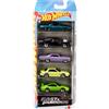 Hot Wheels - Set Fast & Furious da 5 veicoli die-cast in scala 1:64 ispirati e visti nei film della saga, dettagli autentici e temi assortiti, giocattolo per bambini, 3+ anni, JDR19