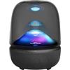 Harman Kardon Aura Studio 5 Altoparlante Bluetooth per la Casa, Tecnologia Constant Sound Field, Design a 3 vie, Auracast, Effetti di Luci e Colori, Luce ambientale a 360°, Nero