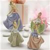 Doni Bomboniere Kit 8 Statuette a Forma di pricipessa in Resina danzanti, in 2 Varianti assortite per Battesimo o Comunione Bambina (Grande)