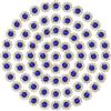 PATIKIL 12mm Strass A Forma Girasole Cucire, 150 Pz Decorazioni con Strass Cristallo Vetro Base Metallo Artiglio Fiore per Abbellire Abiti E Creazioni, Blu Scuro