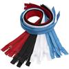 Aerzetix - Set di 8 Cerniere a Spirale N°5 60 cm Separabili con Cursore - Metallo, Nylon Poliestere - Colore: Nero, Bianco, Rosso, Blu Navy - Cucitura e Riparazione creazioni Tessili