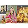 4 cartoline d'attore di Bollywood attrice Rekha cartolina non postale India Star
