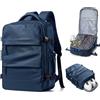suradar Zaino Ryanair 40x30x20 Sottovuoto Wizzair da Viaggio con Pompa Zaino da Viaggio Aereo Sottovuoto Incorporato Bagaglio a Mano 40x30x20 Vacuum Backpack Blu navy