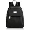 WisePoint Zaino Piccolo Donna, Tessuto Oxford Mini Zaino da Donna, Multicompartimenti Zainetto Piccolo per Viaggi, Shopping, Pendolarismo (Nero)