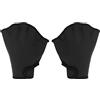 PATIKIL Rete Nuoto Guanti, Unisex Nuoto Resistenza Guanti Acqua Resistenza Allenamento Accessori per Nuoto e Immersioni, L, Nero
