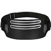 AOOSU Cintura Jogging per Sportivo, Cintura da Corsa per Donne e Uomini, Marsupio Running con Doppia Catena, per Escursioni, Fitness, Viaggi, Corsa, Pocking, Accessori, Cintura Elastica (Nero)
