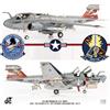 JC Wings EA-6B Prowler USN VAQ-136 Gauntlets, USS George Washington, 1:72, JC Wings