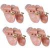 TUKA-i-AKUT Tkb6000-43-4p, Tendiscarpe Unisex-Adulto, 4 Paia | Legno Naturale, Gr. 43-44