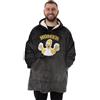 Vanilla Underground Simpson Felpa con Cappuccio indossabile da Uomo | Pullover Nero con Cappuccio per Adulti con Grafica e Tasche del Personaggio Homer | Abbigliamento da casa Foderato in Sherpa