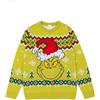 The Grinch Grinch Il Maglione Natalizio a Maglia Verde da Uomo | Maglione Festivo - Caldo, Divertente e Accogliente | Abbigliamento iconico a Tema per Le celebrazioni Natalizie | Ideale per i Fan del Grinch