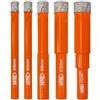 BGTEC Set di Punte Diamantate a Secco, Seghe a Tazza da 10 Pezzi per Granito, Marmo, Muratura, Cemento, Piastrelle/Ceramica, Vetro, Plastica Dura, Kit di Punte Diamantate Brasate Sottovuoto