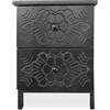 Menzzo Chevignon Tavolo, Nero, L36 x P30 x H45 cm